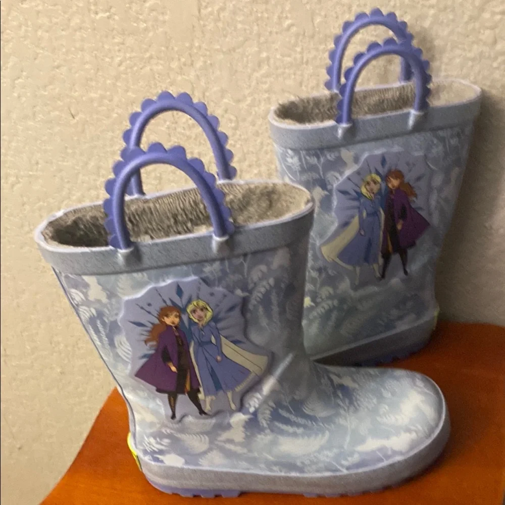 Disney Frozen II Kids Boots with Purple Accents